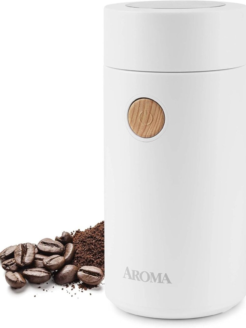 Compact Electric Coffee & Herb Grinder - Stainless Steel Blades, Clear Lid, 40g